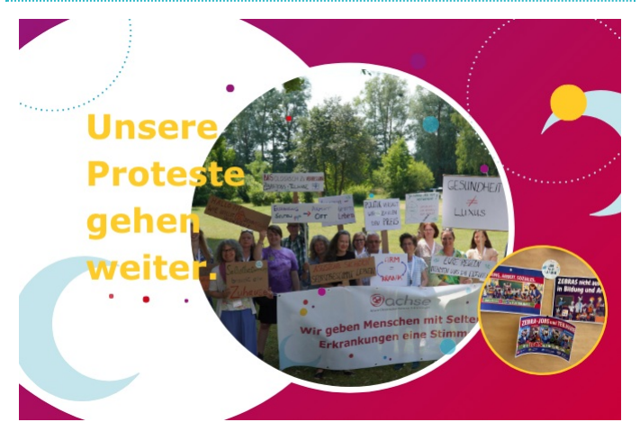 Protest bei Pflege, Teilhabe und AKI